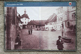Das Burkheimer Mittelstädtle um 1900 Das Burkheimer Mittelstädtle um 1900