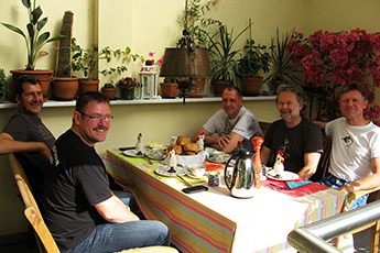 Motorradfahrer-Frühstück Motorradfahrer-Frühstück