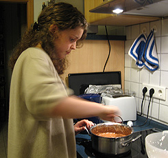 Auriane makes a chocolat cake Auriane makes a chocolat cake