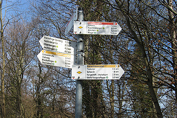 Kirschbaumpfad-Wegweiser Kirschbaumpfad-Wegweiser